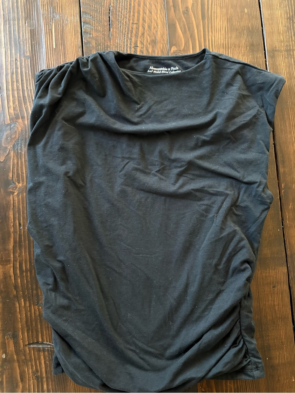 Abercrombie & fitch black modal top mock neck